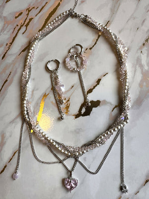 “Tender” set necklace with earrings