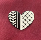 Heart-shaped Kufeyye Metal (Sticker/Pin)