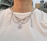 “Tender” set necklace with earrings