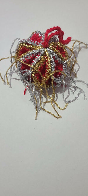 Christmas crochet fancy bauble