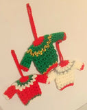 Christmas crochet mini sweater