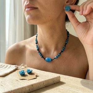 Ocean Whisper Necklace + Studs Set
