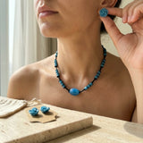 Ocean Whisper Necklace + Studs Set