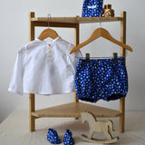 Spotty trousers and white blouse (AB71_AB72) 1