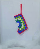 Christmas socks crochet decorations