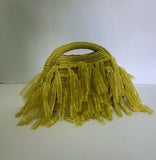 Crochet organza clutch