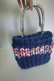 Crochet chunky velvet tote