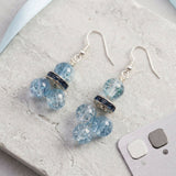 Fresh Glow Ice-Blue Drop Earrings