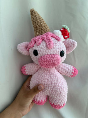 Strawberry Cow Plushie