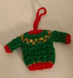 Christmas crochet mini sweater