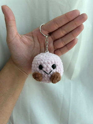 Marshmallow Plush Keychain