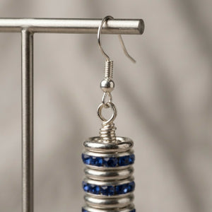 Midnight Halo Drop Earrings