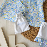 Cotton flowery top and white bottoms (AB58-1) 5