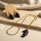 Seahorse Noir Chain Set