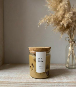 Cold brew coffee candle