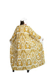 Handmade Kimono - Yellow White Ikat