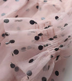 Baby Girl Polka Dot Tulle Dress – Long Sleeve Pink Party Dress for Toddlers | Elegant Kids Occasion Wear
