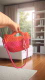 Crocheted Mini Crossbody Tote – Handmade Bag