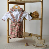 Checkered dungarees (AB41-2) 3