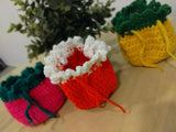 Handmade Crochet Drawstring Mini Pouch