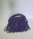 Crochet organza clutch