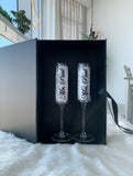 Personalized Champagne Flutes 2pcs