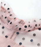 Baby Girl Polka Dot Tulle Dress – Long Sleeve Pink Party Dress for Toddlers | Elegant Kids Occasion Wear