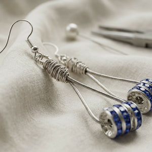 Midnight Glow Blue Drop Earrings