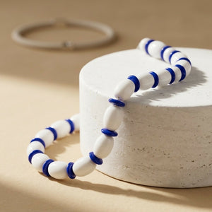 Azure Drift Bead Bracelet
