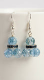 Fresh Glow Ice-Blue Drop Earrings