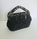 Crochet midnight clutch