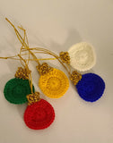 Christmas crochet tiny baubles