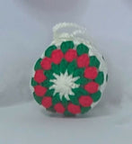 Christmas tree crochet baubles