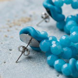 Fresh Glow Azure Loop Earrings