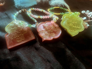 Islamic Resin Car Hanging – Dua Decor (Handmade)