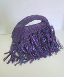 Crochet organza clutch