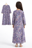 Stitched Purple Princess Bloom Jalabeya