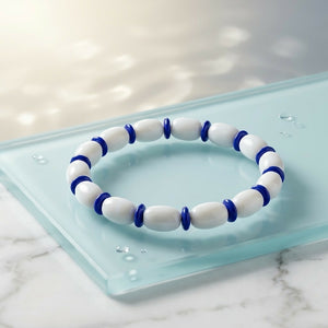 Azure Drift Bead Bracelet