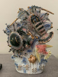 Feng Shui Chinese Sea Life Ceramic Sculpture
