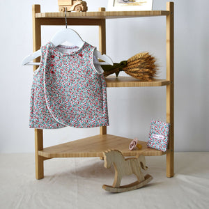 Flowery top and pouch (AB10-1) 1