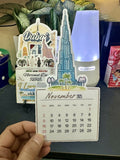 Dubai Mini Desk Calendar 2026 — Stackable mini desk calendar 2026