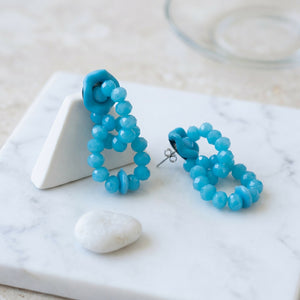 Fresh Glow Azure Loop Earrings
