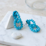 Fresh Glow Azure Loop Earrings