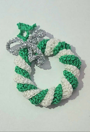 Christmas crochet twisted wreath