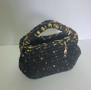 Crochet midnight clutch