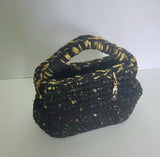 Crochet midnight clutch