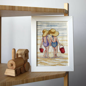 Framed cross-stitch - Beach (AB183) 2