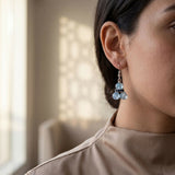 Fresh Glow Ice-Blue Drop Earrings