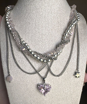 “Tender” set necklace with earrings
