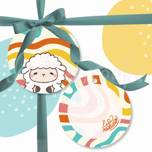 Groovy Eid Gift Tags - Waves